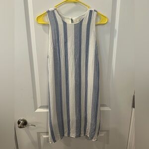 Harper Blue and White Striped Dress